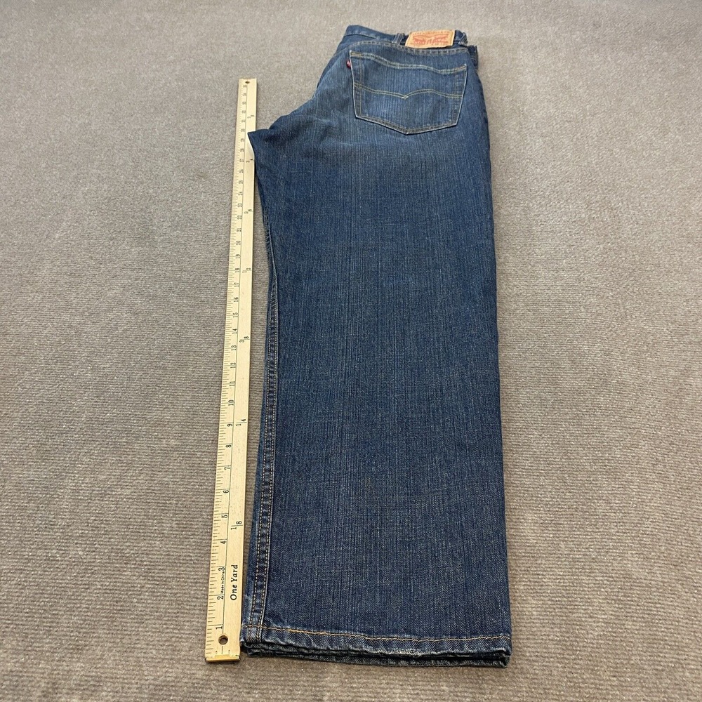 Levis 550 Jeans Mens 38x29 Classic Fit Blue Baggy Distressed Denim Whiskered - Picture 10 of 13